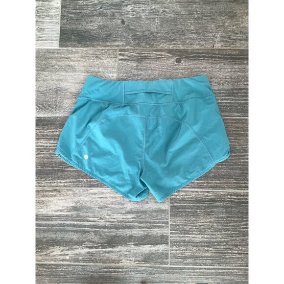 Lululemon Play Off The Pleats Short 3" Sea Green size 4 - Picture 4 of 5